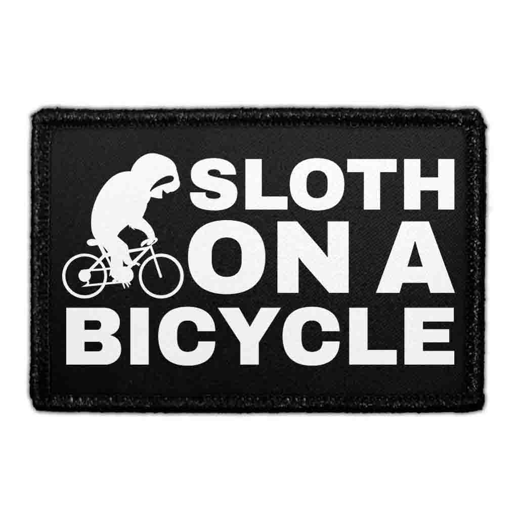 Sloth On A Bicycle - Removable Patch