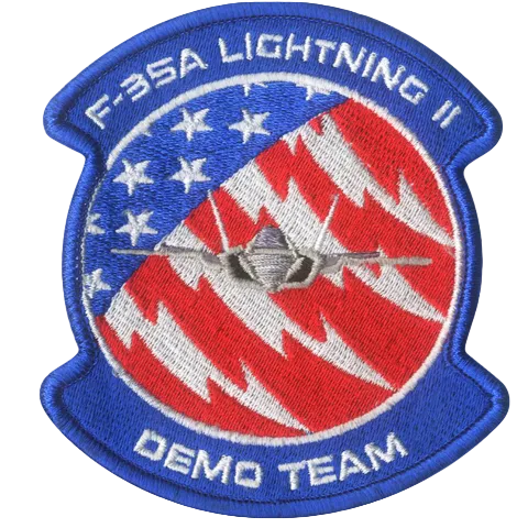 Demo Team F-35A Lightning II Embroidered Patch