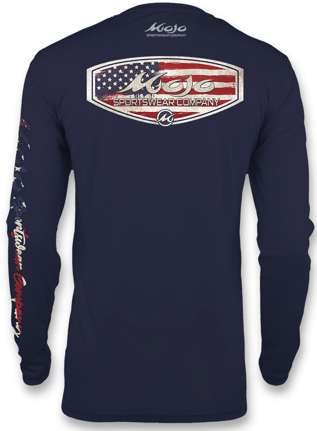 Men's SoWAL Sun Jersey Patriot Crest Long Sleeve