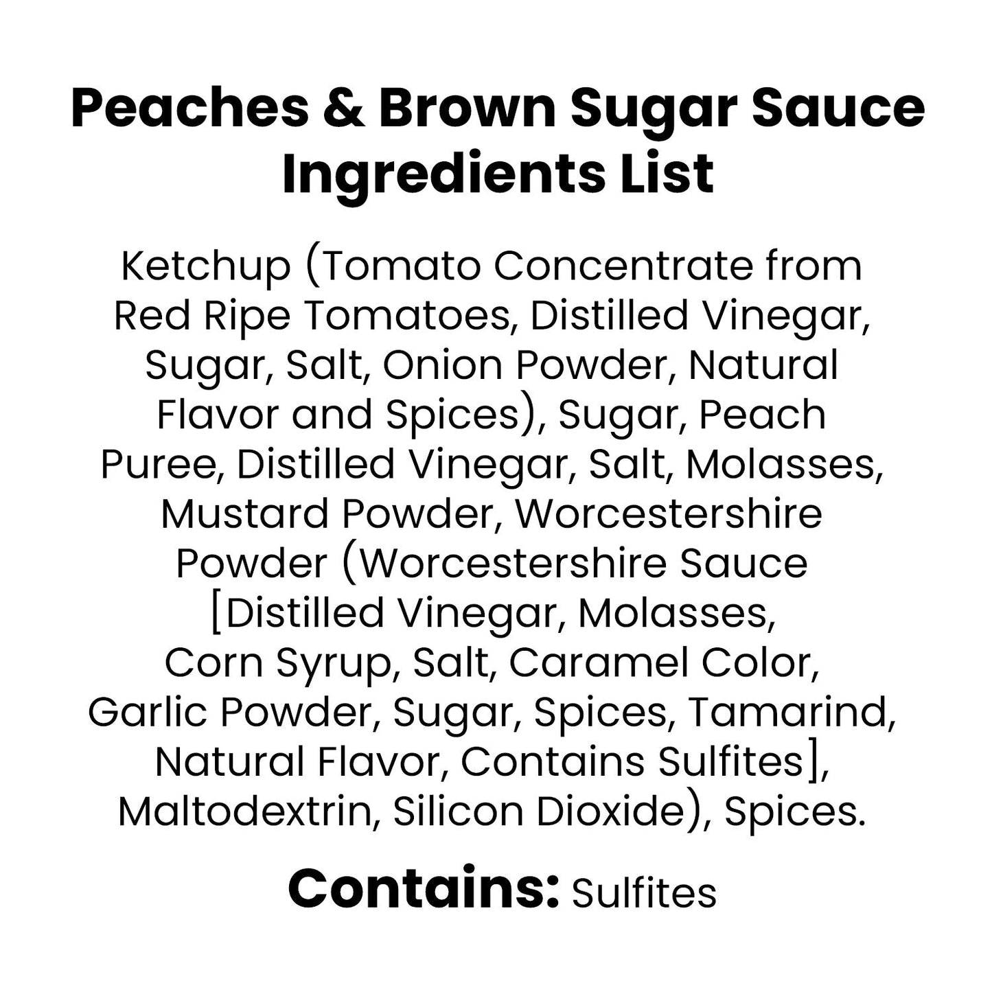 Bobby T's Peaches & Brown Sugar Sauce