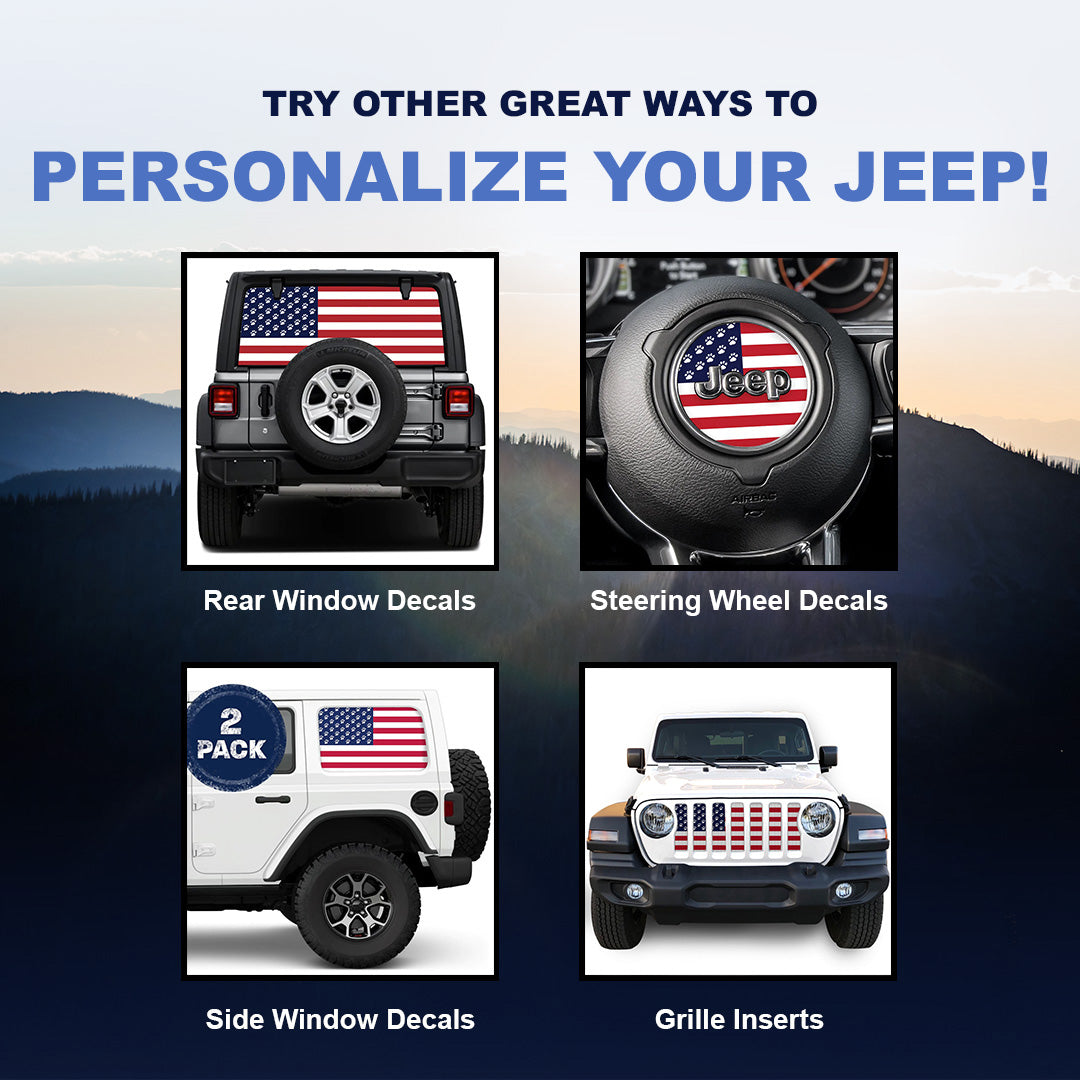 Paws Old Glory Collection American Flag Grille Inserts