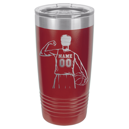 Boys Basketball Player #1 | ENGRAVED Polar Camel Tumbler