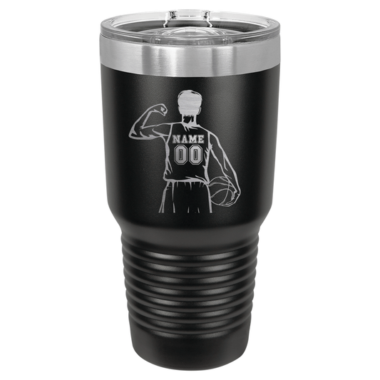 Boys Basketball Player #1 | ENGRAVED Polar Camel Tumbler