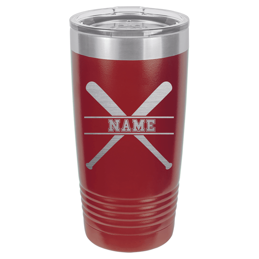 Personalized Bats | ENGRAVED Polar Camel Tumbler