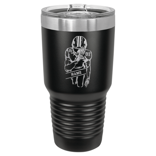 Football Player #1 | ENGRAVED Polar Camel Tumbler