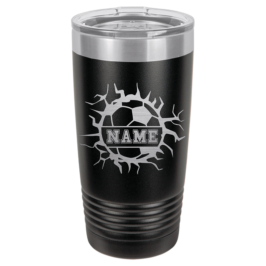 Personalized Soccer Ball | ENGRAVED Polar Camel Tumbler