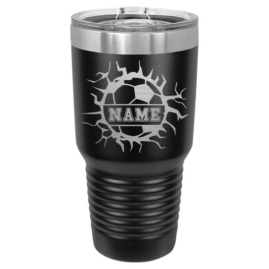 Personalized Soccer Ball | ENGRAVED Polar Camel Tumbler