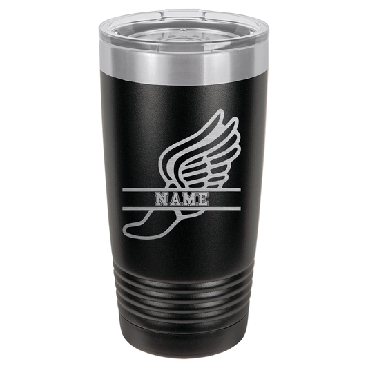 Personalized Track Shoe | ENGRAVED Polar Camel Tumbler
