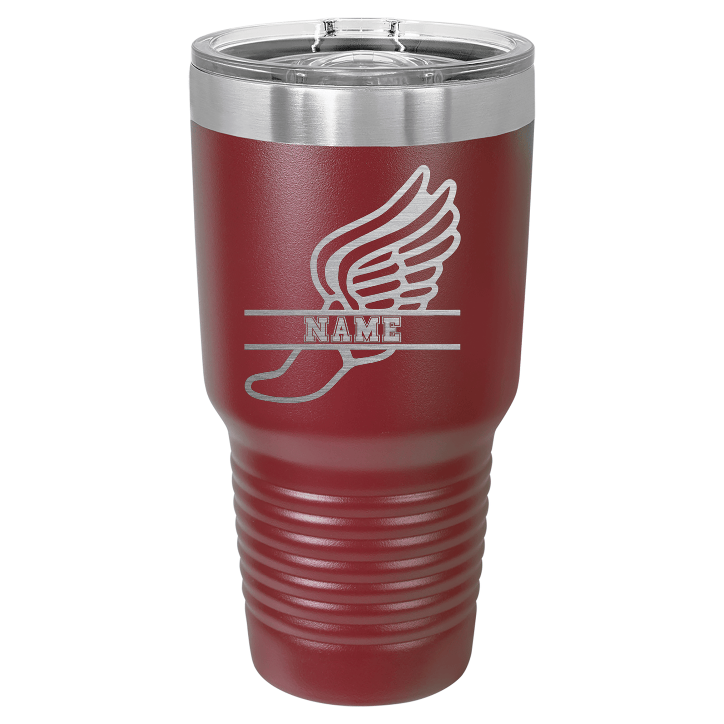 Personalized Track Shoe | ENGRAVED Polar Camel Tumbler