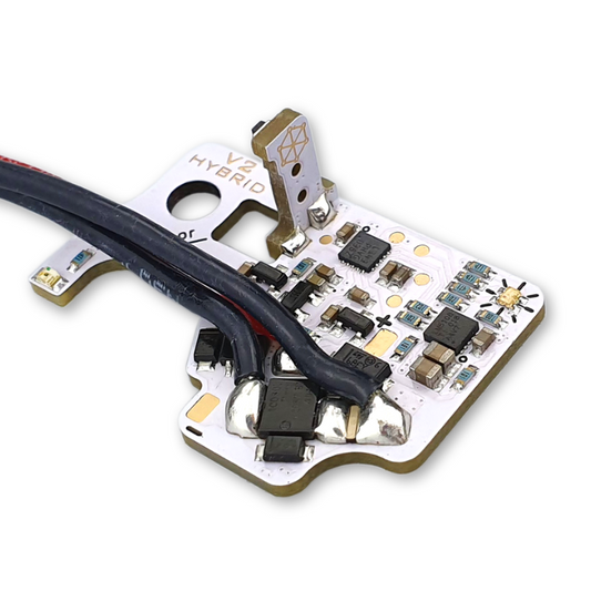 Perun V2 Hybrid Low Resistance MOSFET for Tokyo Marui Spec Version 2 AEG Gearboxes (Type: Rear Wired)
