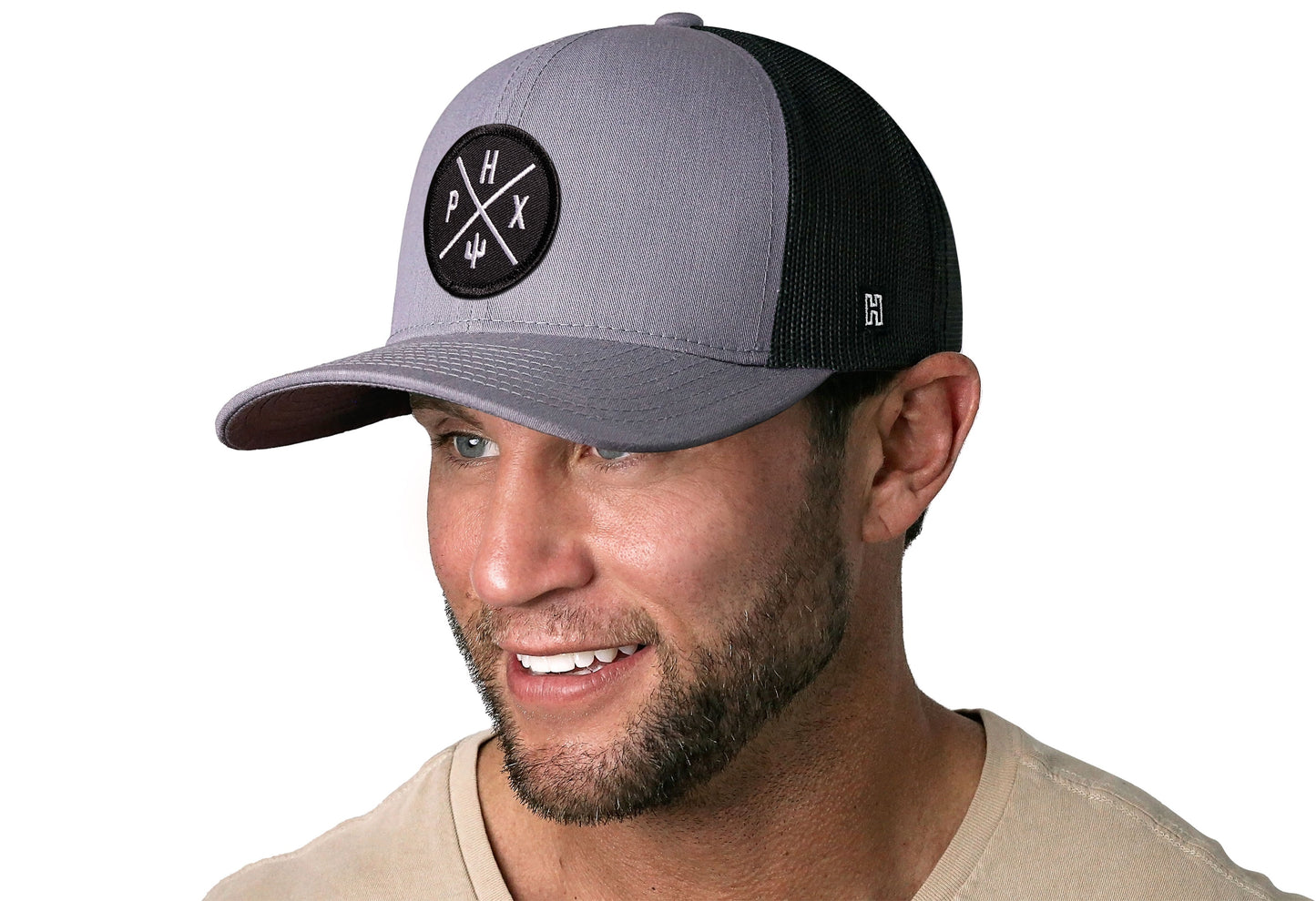 Phoenix Trucker Hat  |  Gray-Black PHX X Snapback