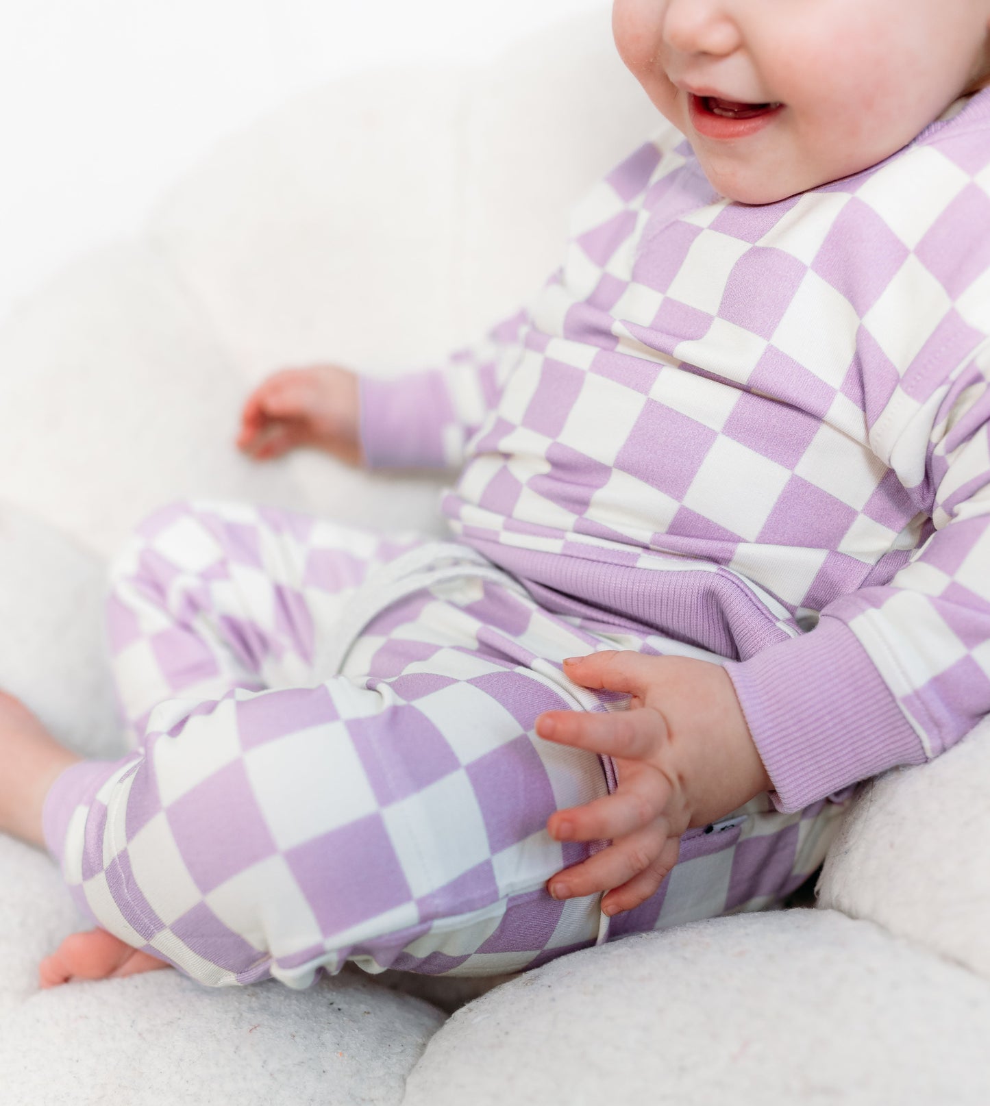 PERIWINKLE CHECKERS DREAM JOGGER