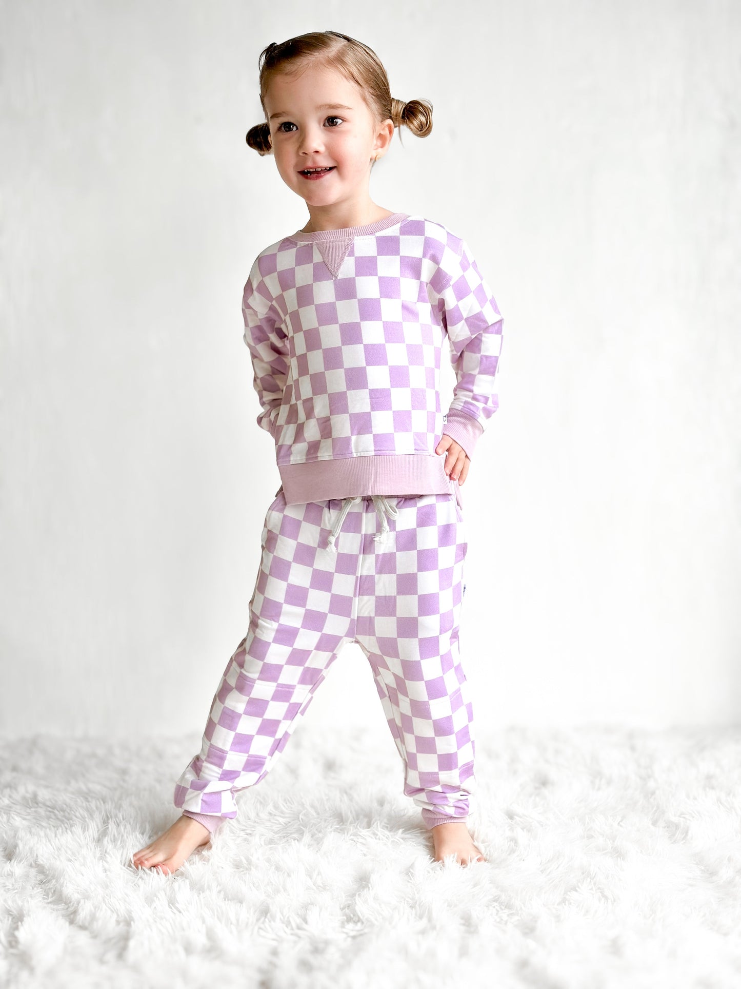 PERIWINKLE CHECKERS DREAM JOGGER