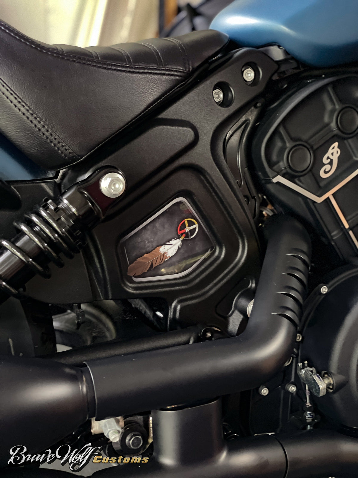 Indian Scout Mid-Frame Insert - Medicine Wheel