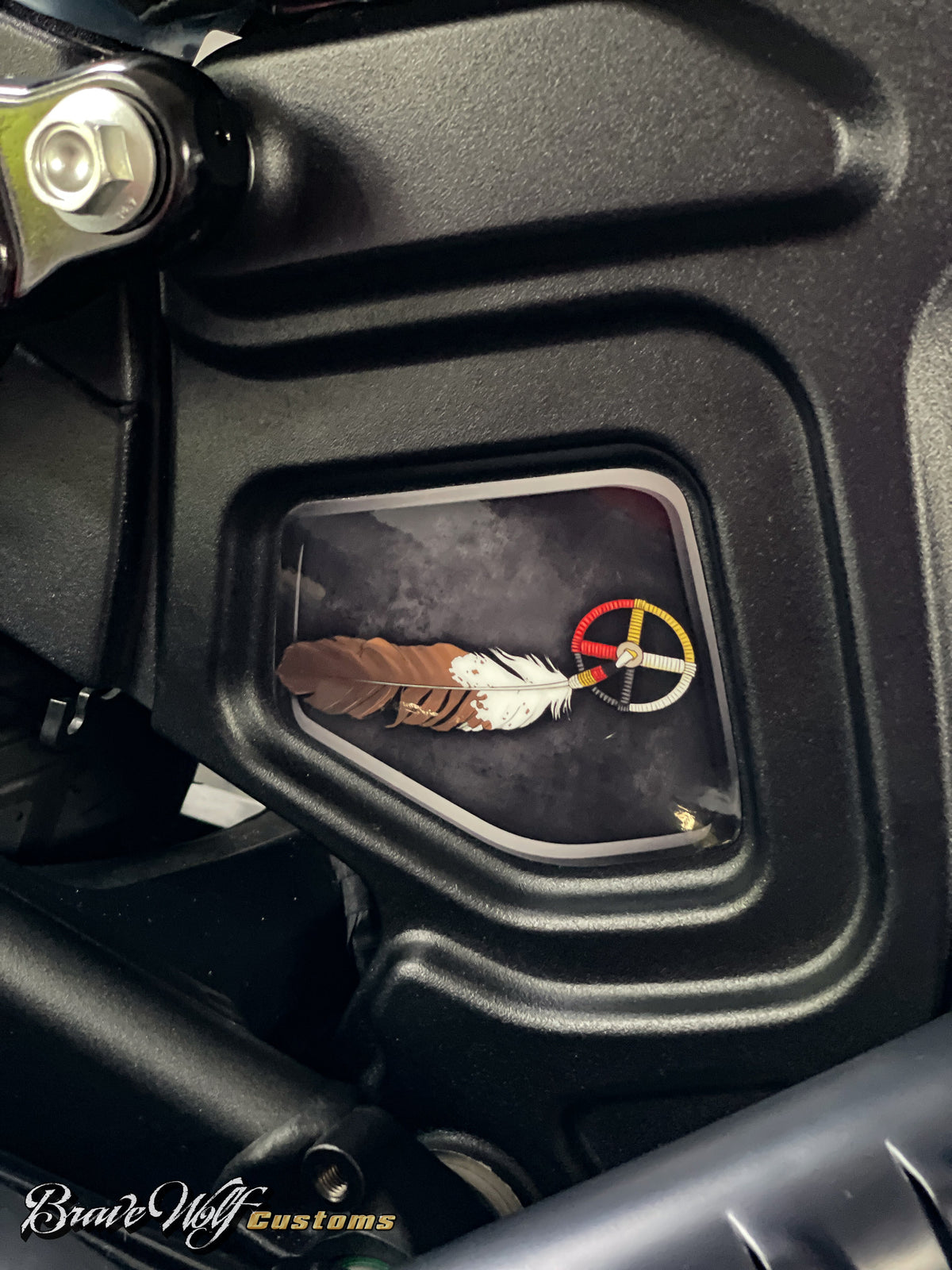 Indian Scout Mid-Frame Insert - Medicine Wheel