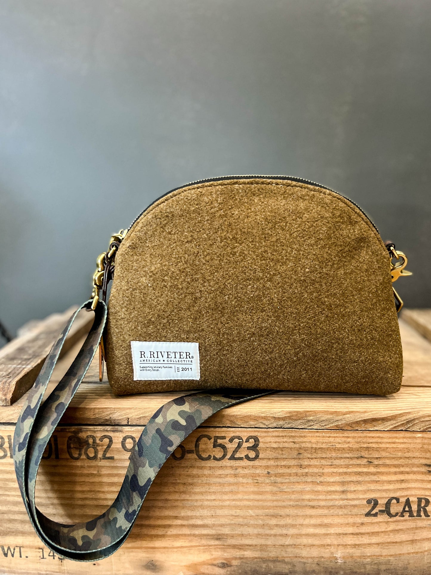 Hopper Crossbody Bag | Limited Edition WWII U.S. Wool Blanket