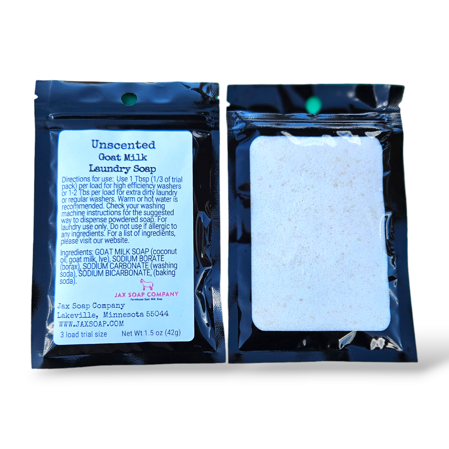 Goat Milk Laundry Soap, Trial Size