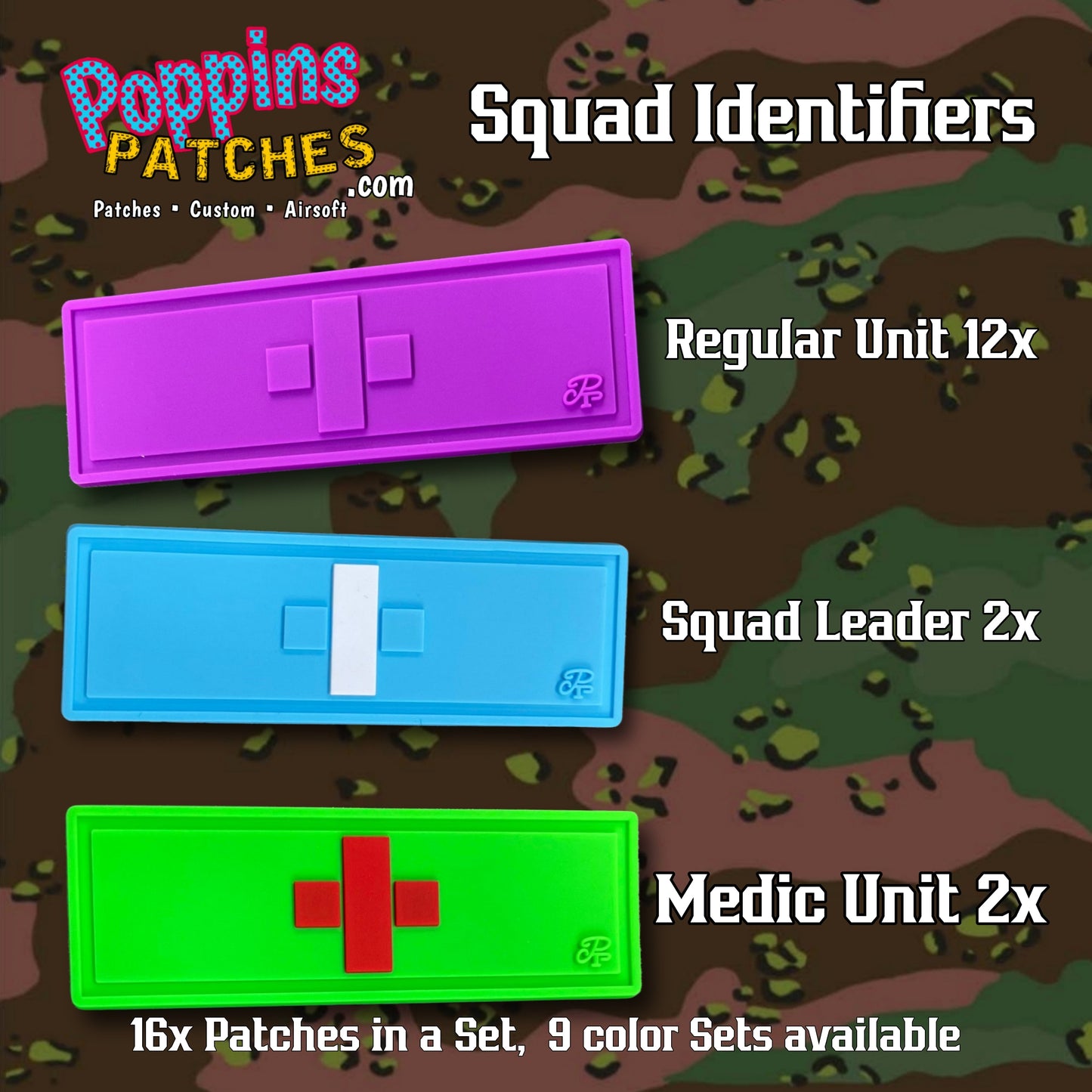SIMPS ( Squad Identifiers Morale Patch Set ) 16x pack