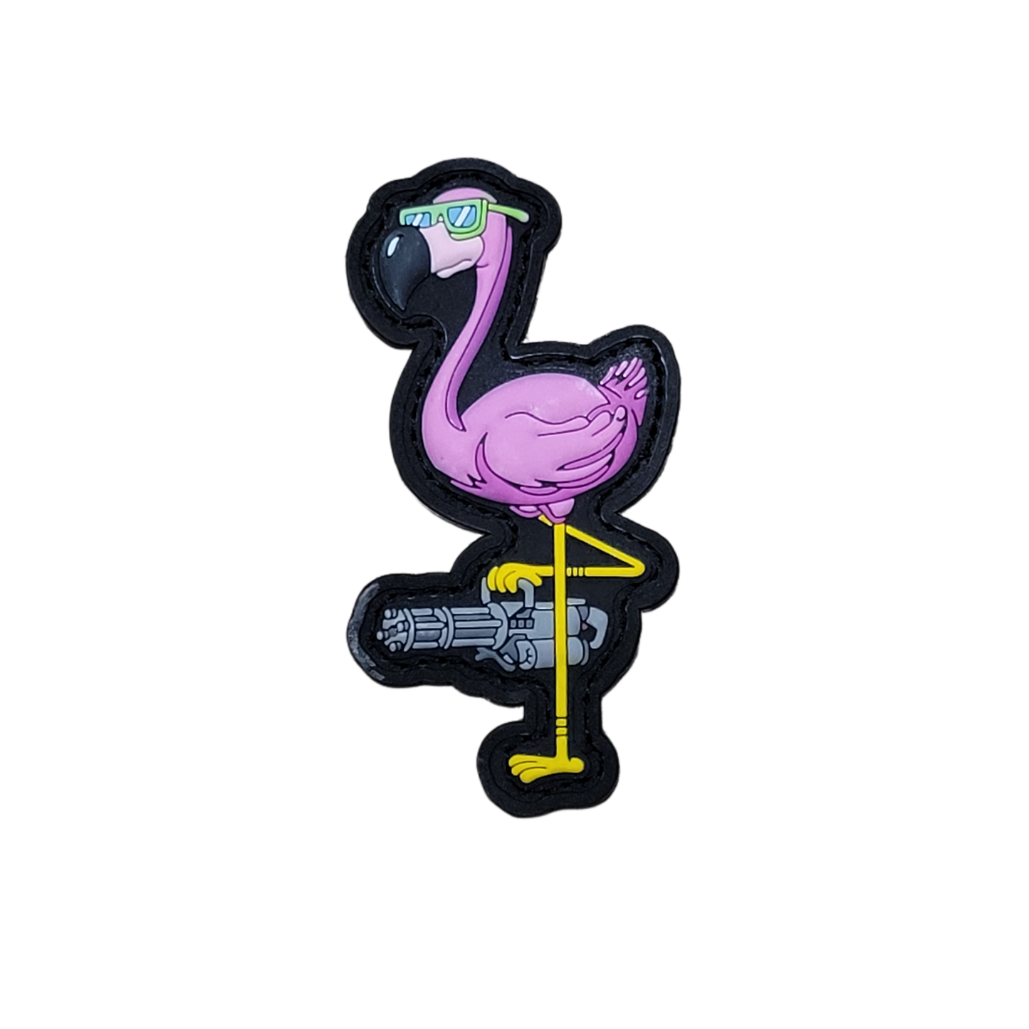 Mini Gun Flamingo Morale Patch