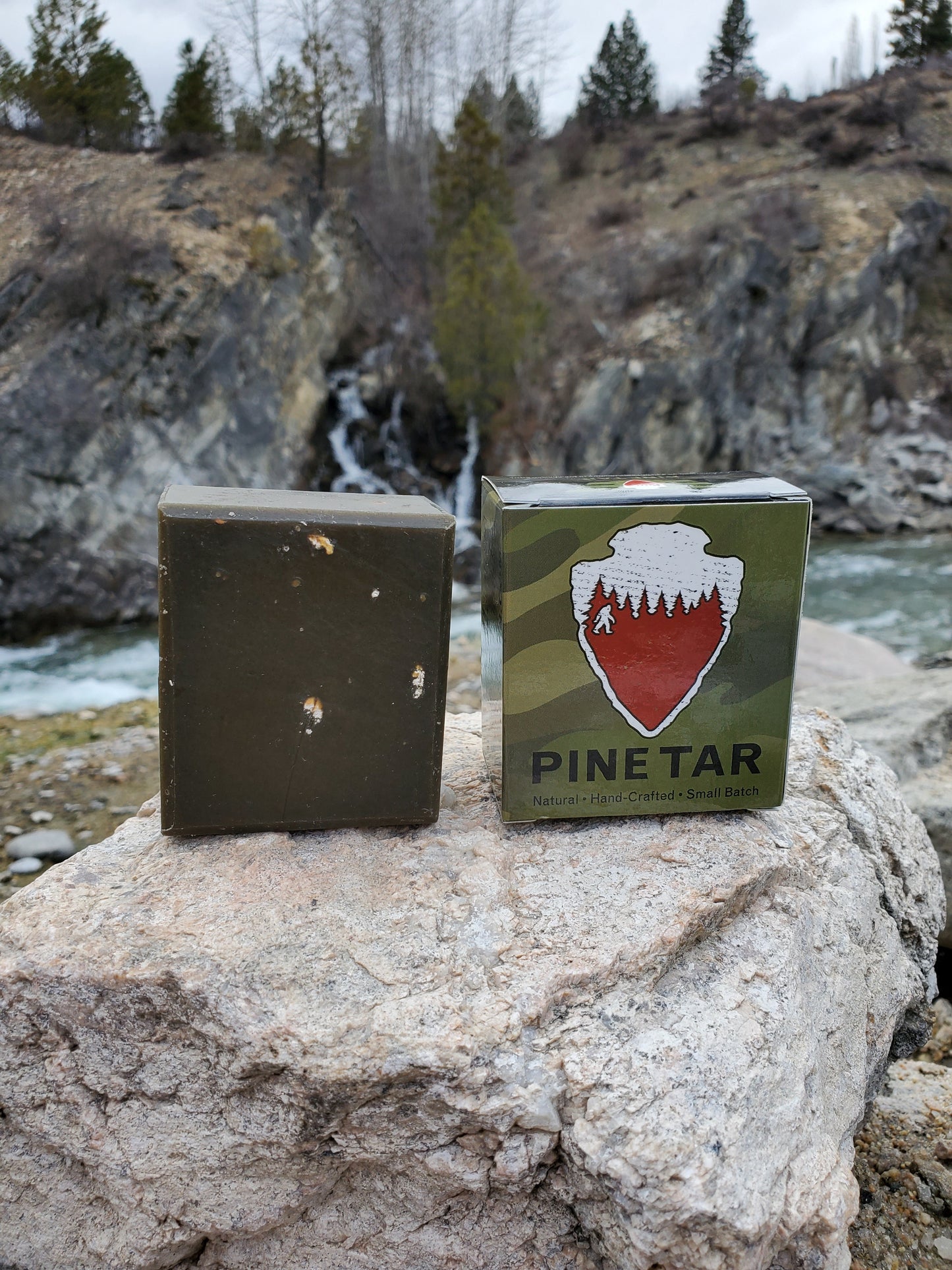 Pine Tar Natural Soap - Smoky and Citrus