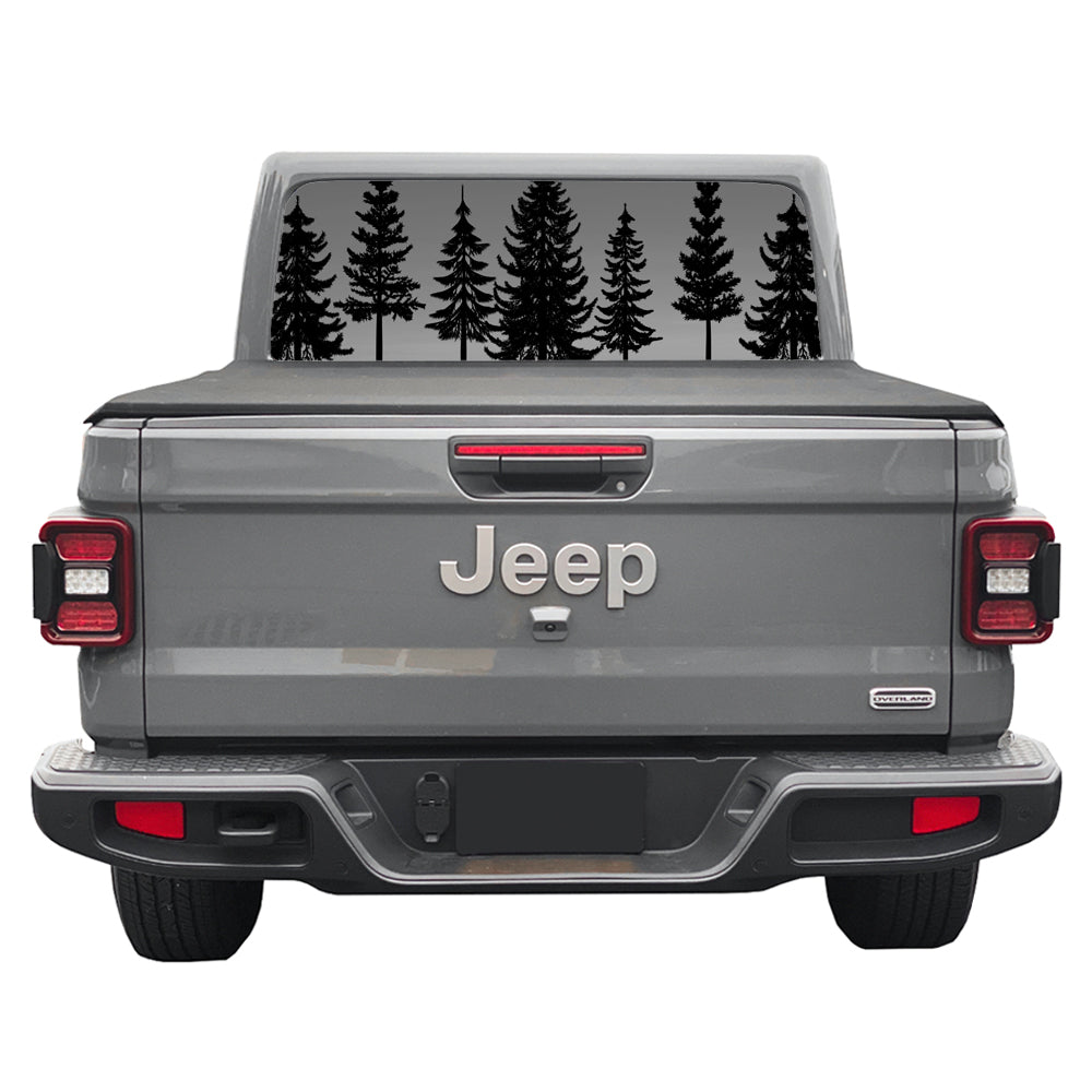 Pine Tree Sky Rear Window Decal