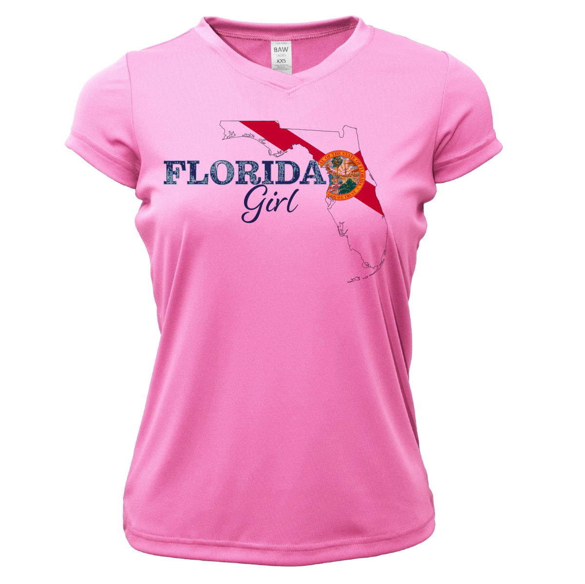 Dunedin Florida Girl Women's Short Sleeve UPF 50+ Dry-Fit Shirt