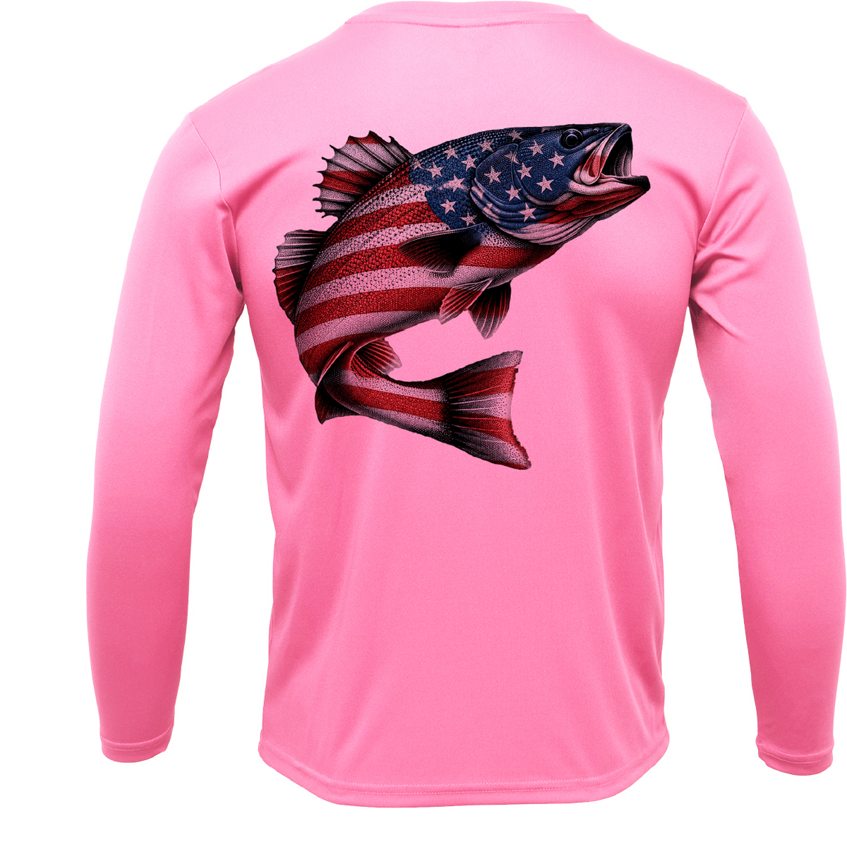 Chesapeake Bay USA Rockfish Men's Long Sleeve UPF 50+ Dry-Fit Shirt
