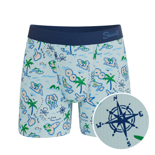 The Pirate's Booty | Naughty Map Ball Hammock® Pouch Underwear