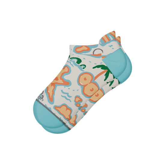 The Pirate's Booty | Naughty Map Heel Hammock™ Ankle Socks