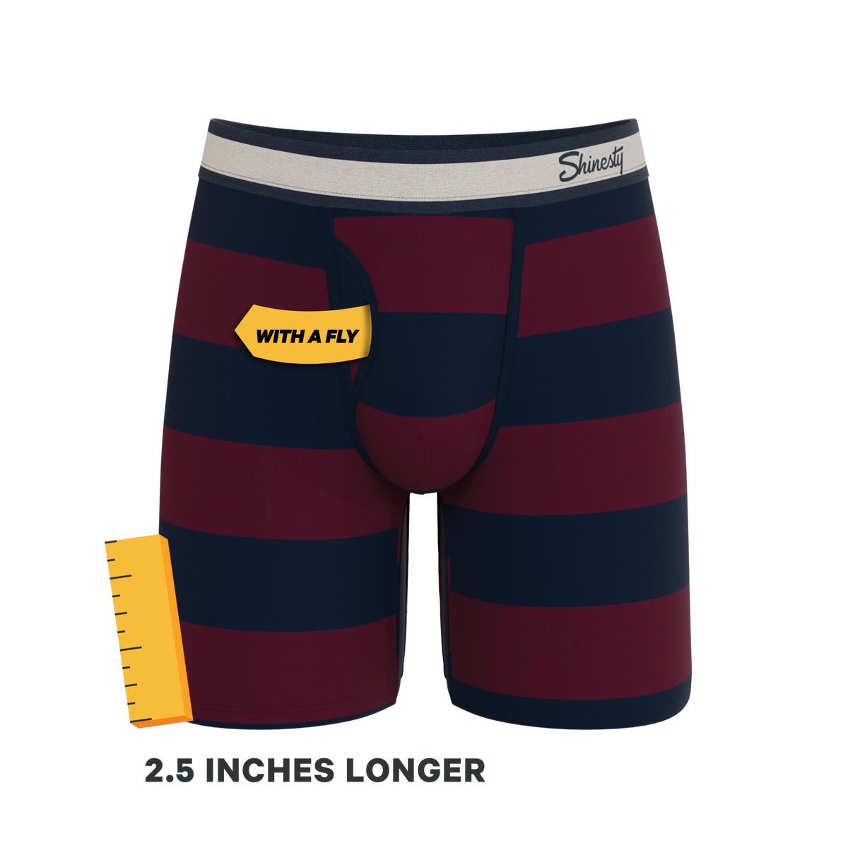The Pitch | Rugby Stripe Ball Hammock® Boxer - Long Leg