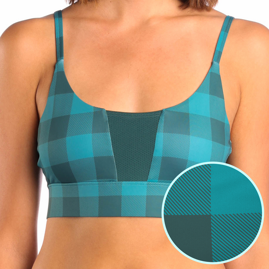 The Plaid And Simple | Green Plaid paradICE™ Boob Hammock™ Cooling Bralette