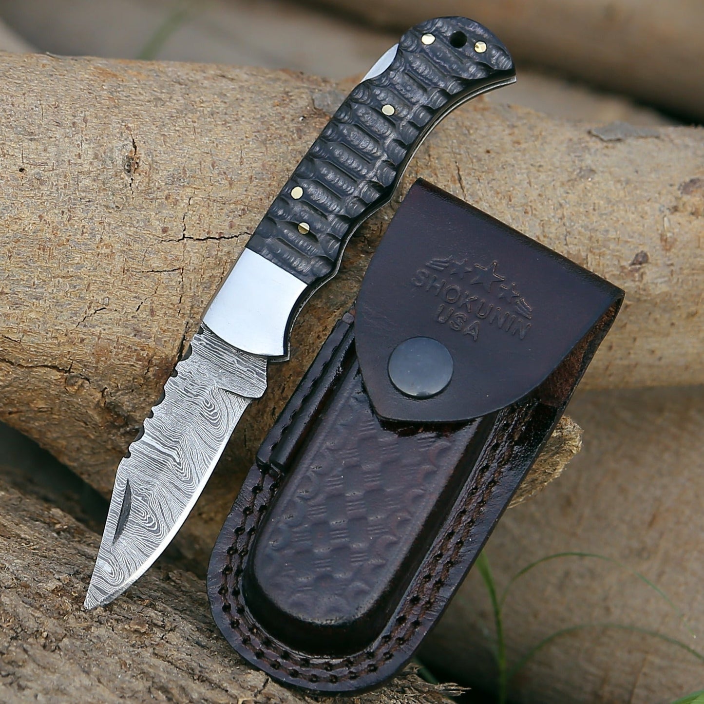 Guardian Pocket Knife with Pakkawood Handle