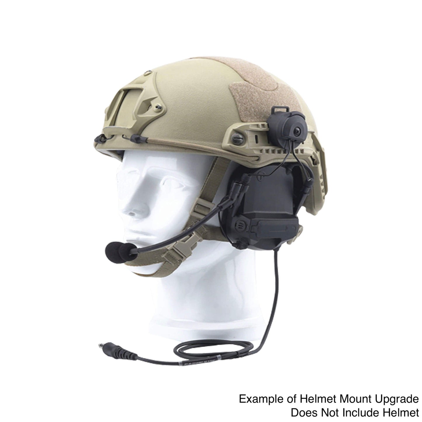 PolTact V1 Tactical Comms Headset w/ Active Hearing Protection & Quick Disconnect (Hirose) Adapter - Harris/Tait TP3000/7110/7100/8000/9000 Series