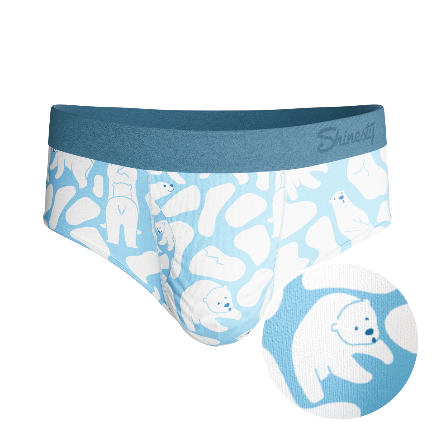 The Polar Polka | Polar Bear Scene Ball Hammock® Pouch Underwear Briefs