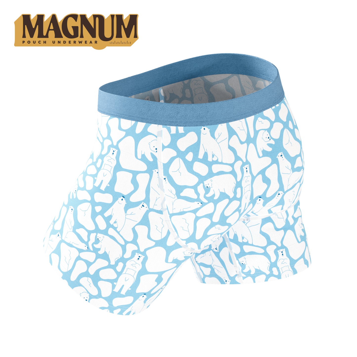 The Polar Polka | Polar Bear Scene Ball Hammock® Magnum Big Pouch Underwear