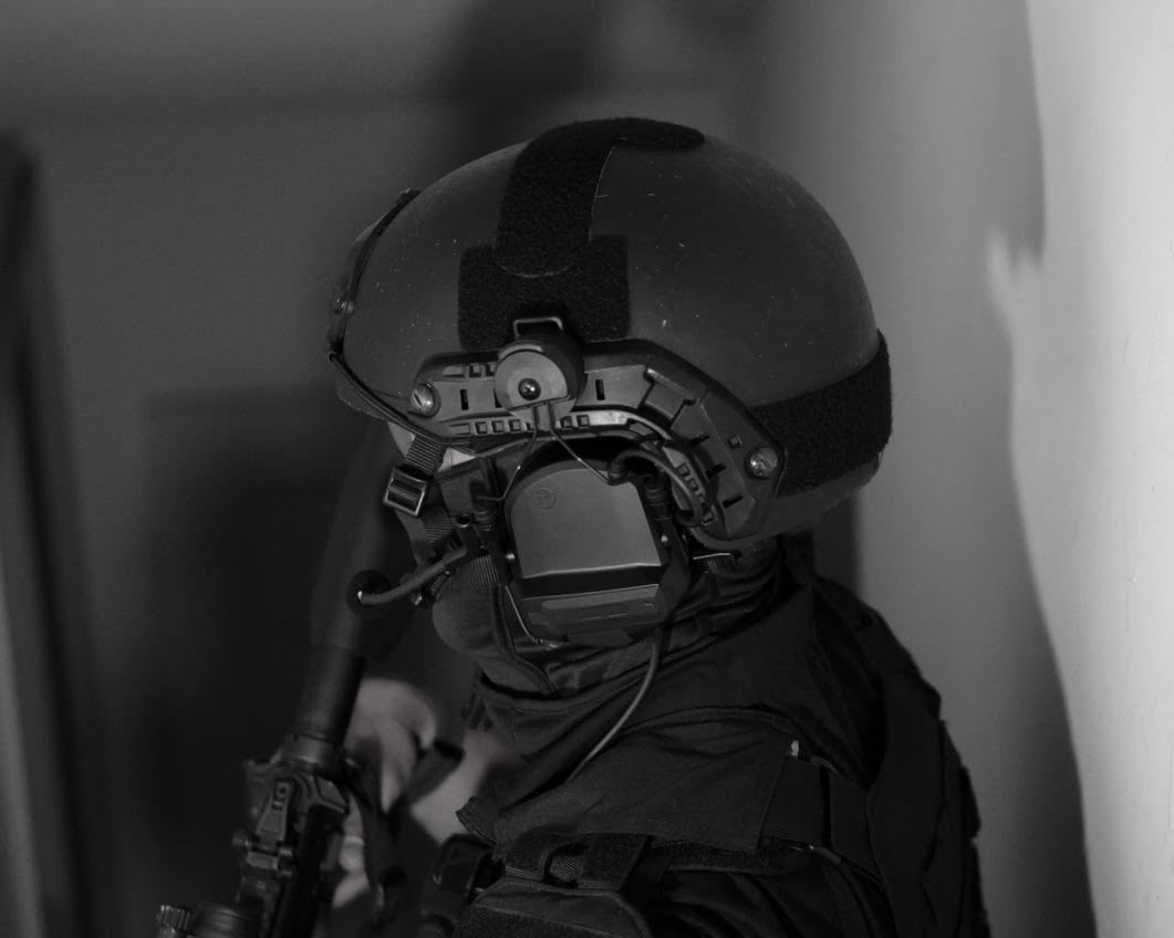 PolTact V1 Tactical Comms Headset w/ Active Hearing Protection & Quick Disconnect (Hirose) Adapter - All Kenwood Multi-Pin TK & NX Series