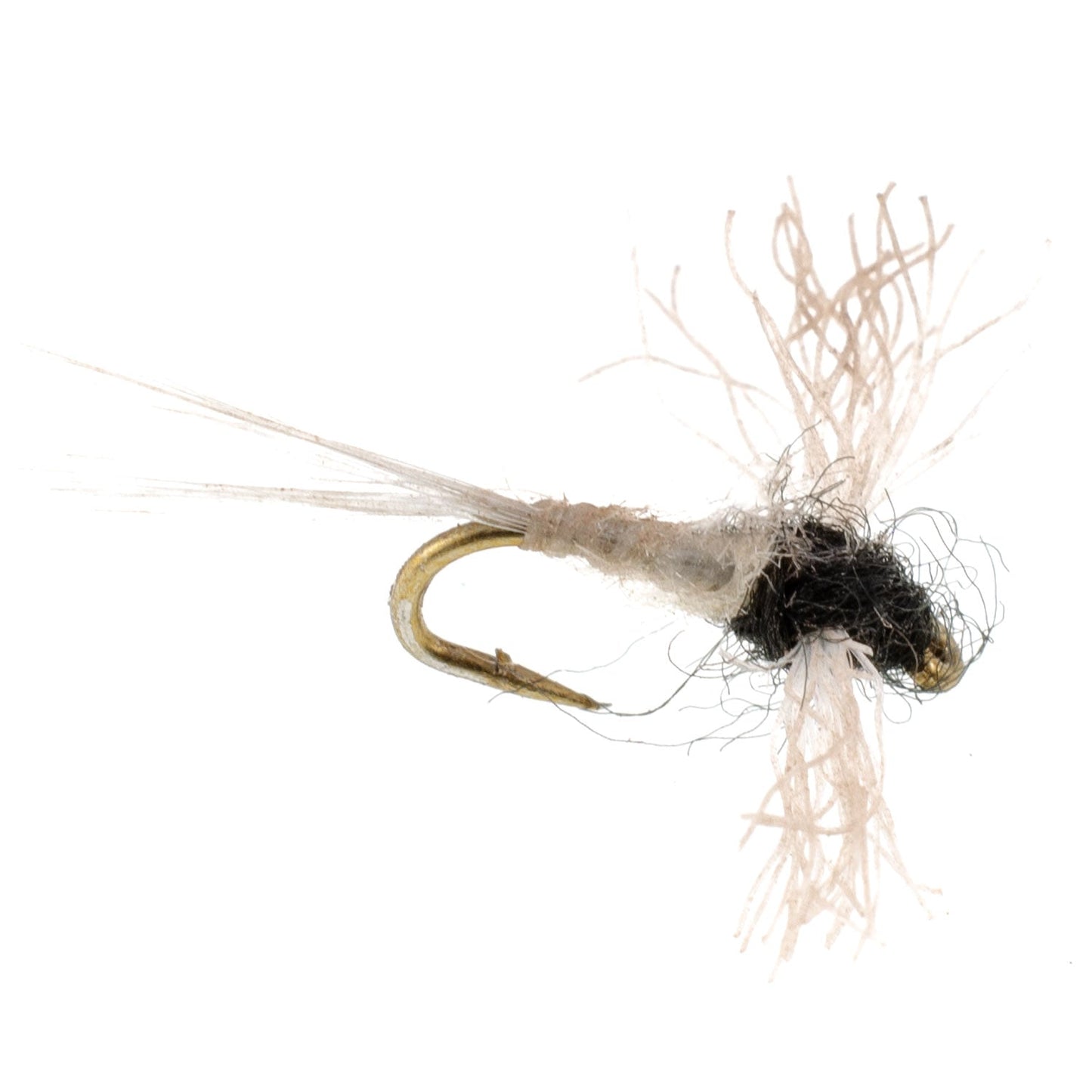 Z-Lon Wing Trico Spinner Kapok Body Hook 12 Flies Size 20