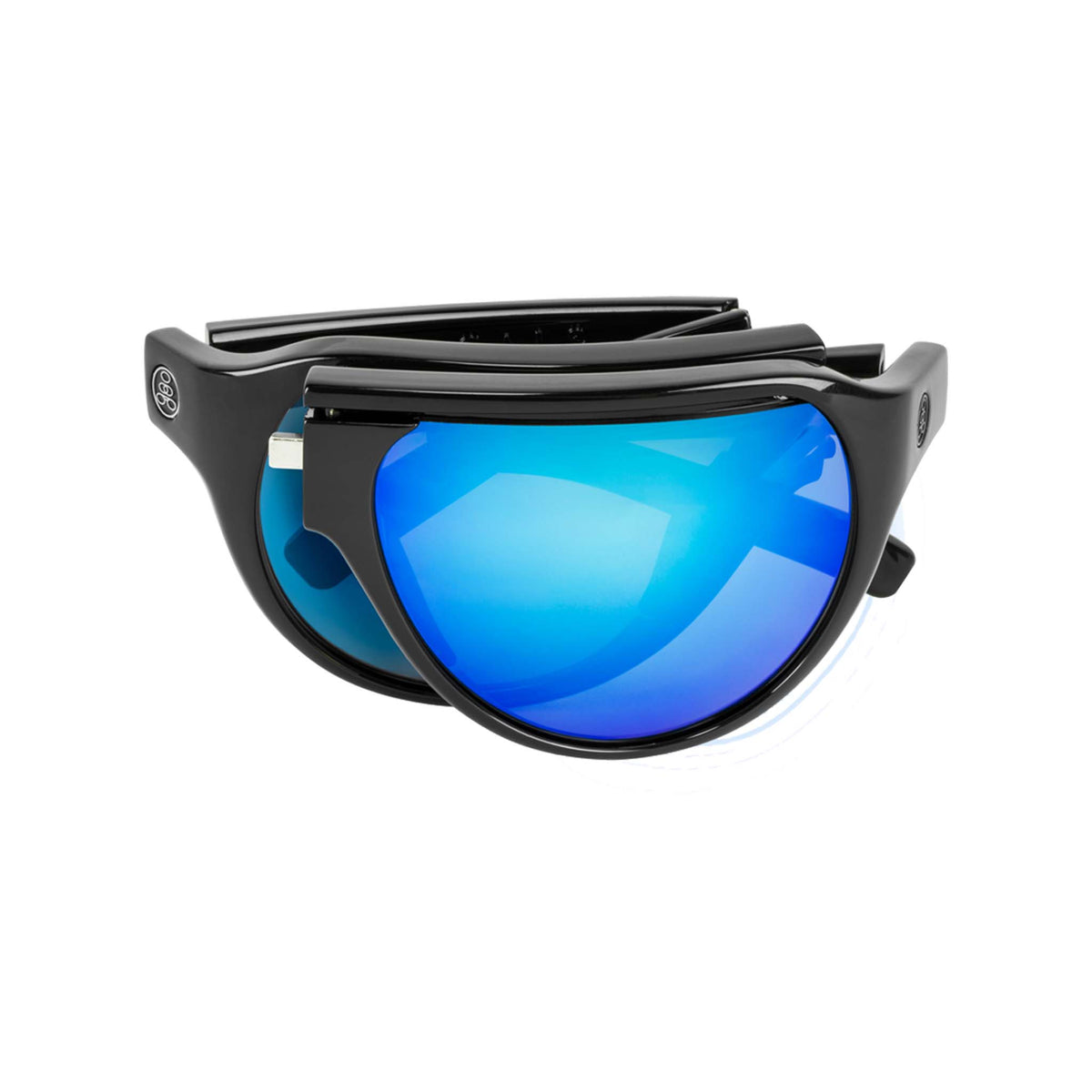 POPAIR Aviators | Gloss Black | Gray/Blue Mirror | Popticals
