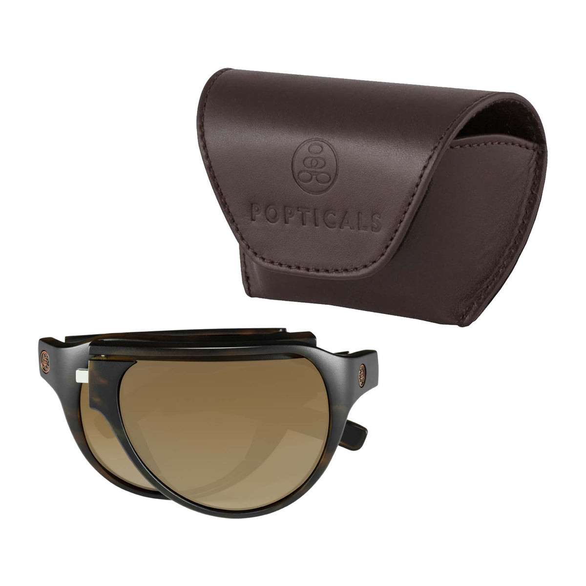 POPAIR Aviators | Matte Tortoise | Brown Gradient | Popticals