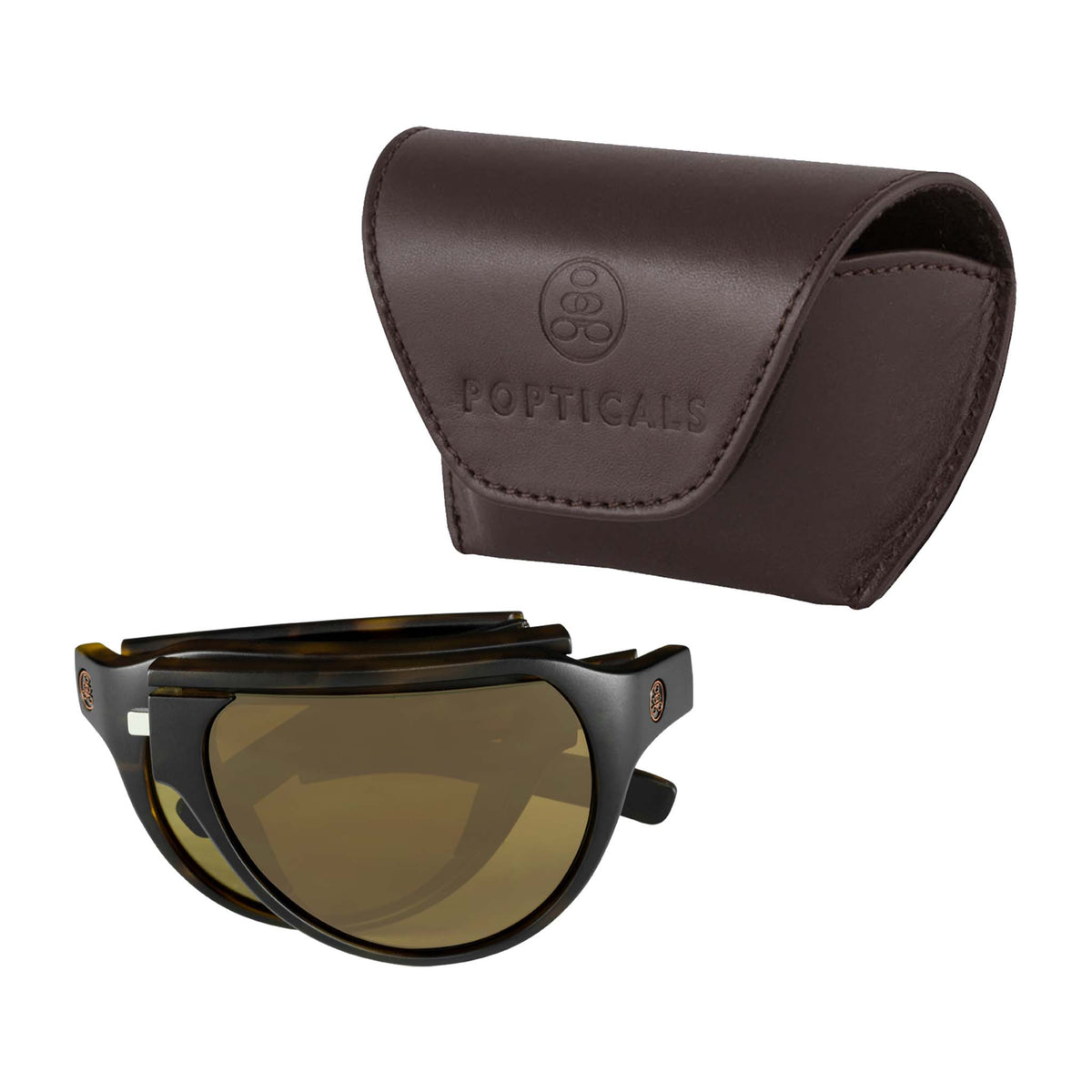 POPAIR Aviators | Matte Tortoise | Non-Polarized Brown | Popticals