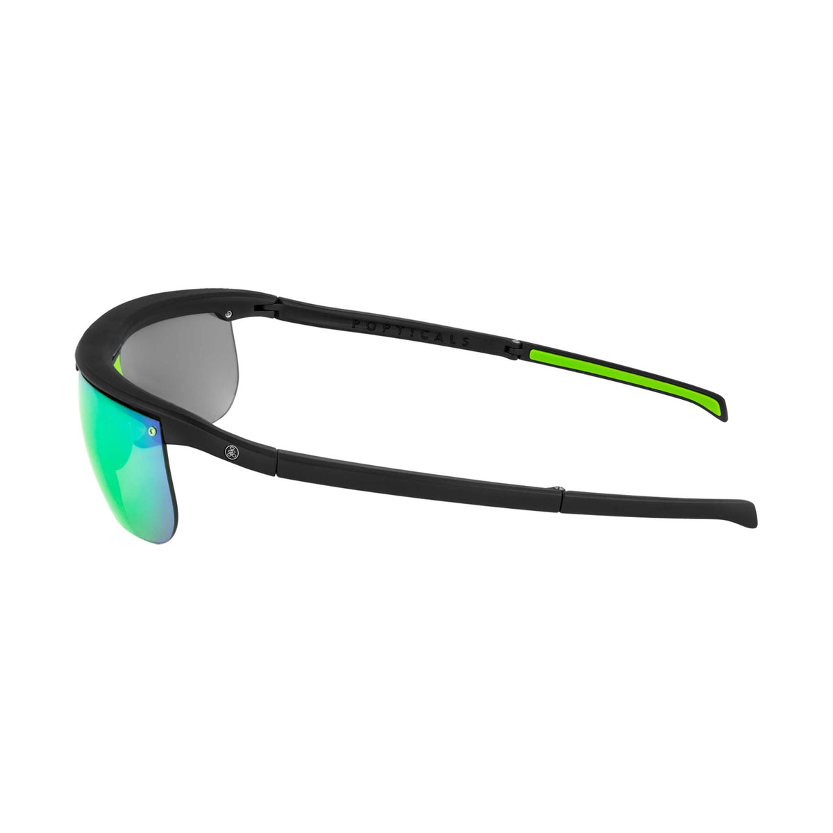 POPART | Small Matte Black | Polarized Gray/Green Mirror | Popticals