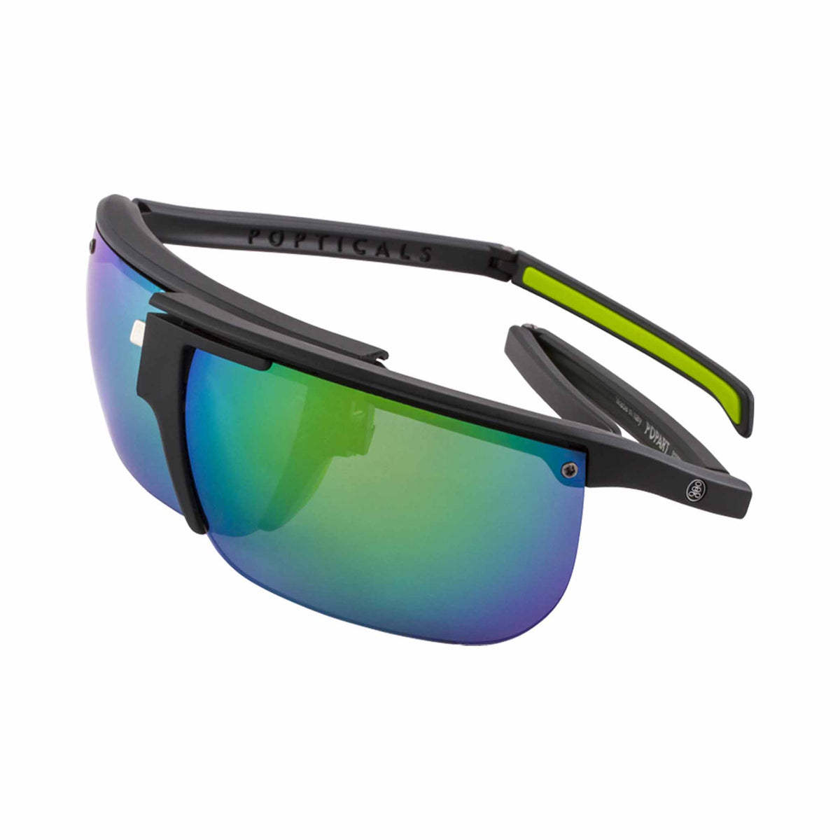 POPART | Small Matte Black | Polarized Gray/Green Mirror | Popticals