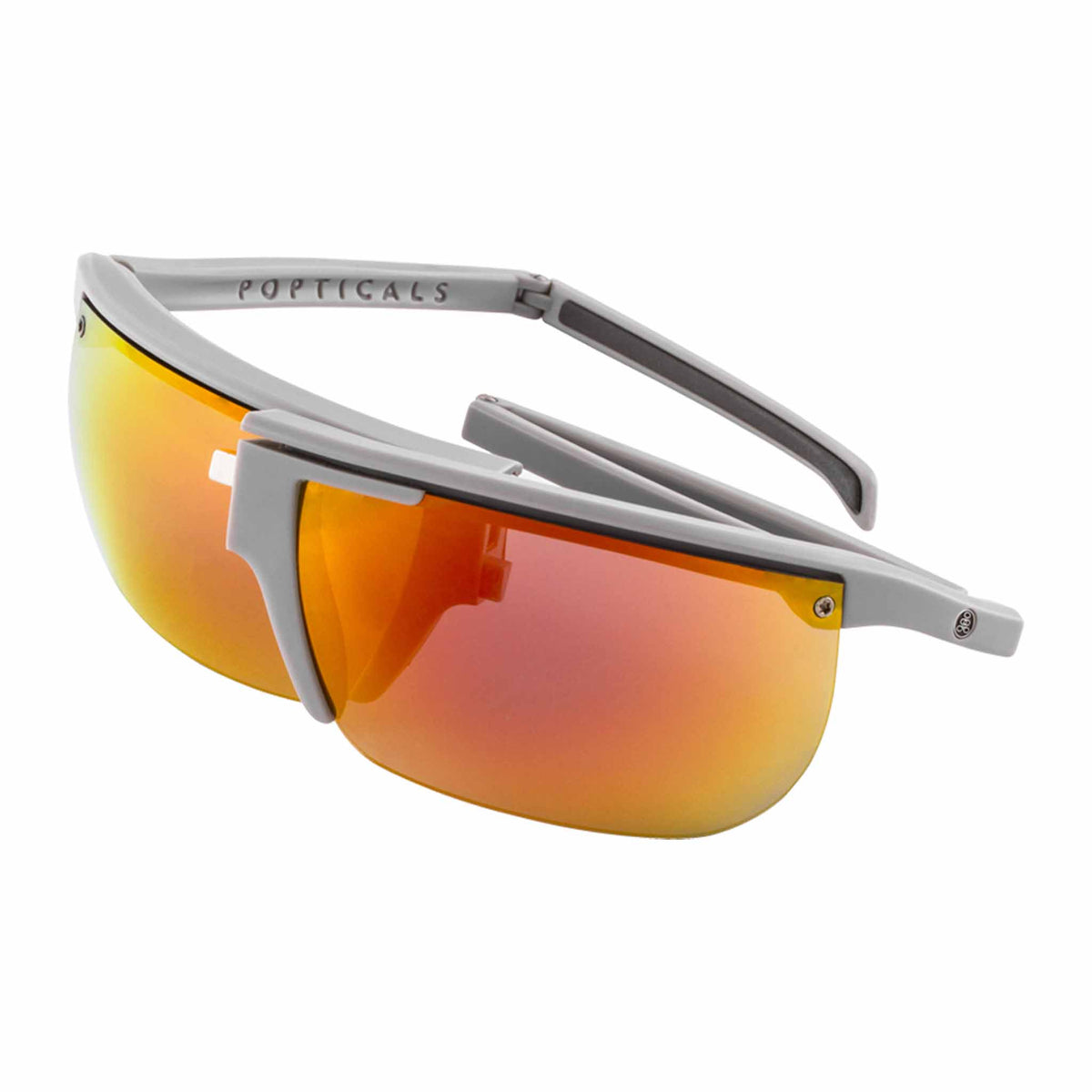 POPART | Matte Gray | Polarized Gray/Orange Mirror | Popticals
