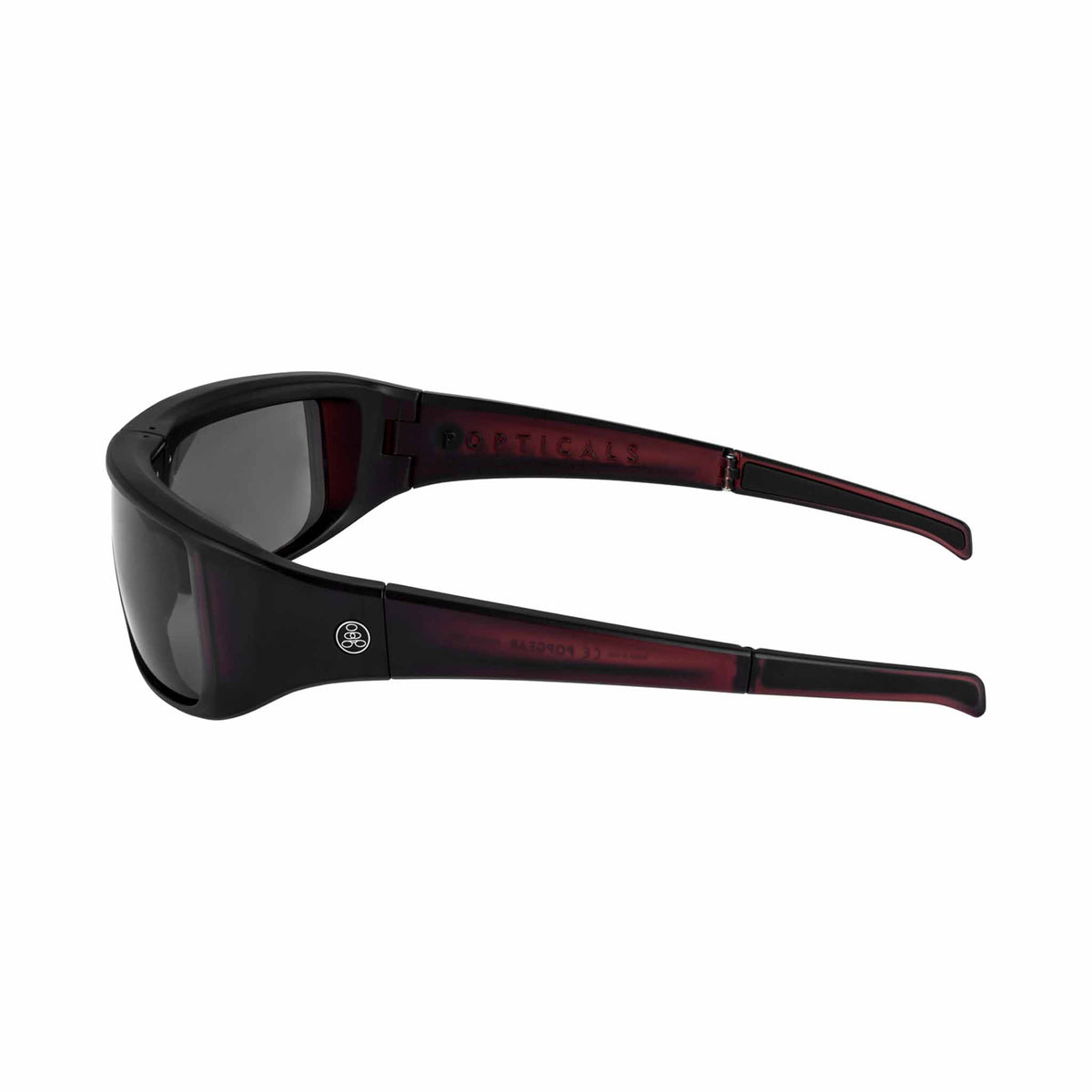 POPGEAR | Matte Wine/Black Crystal | Polarized Gray | Popticals