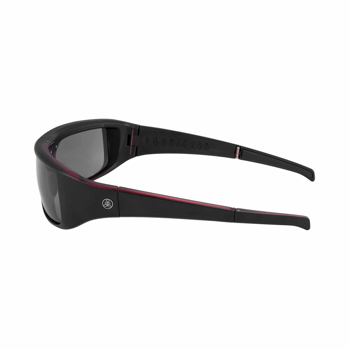 POPGEAR | Matte Red/Black Crystal | Polarized Gray | Popticals