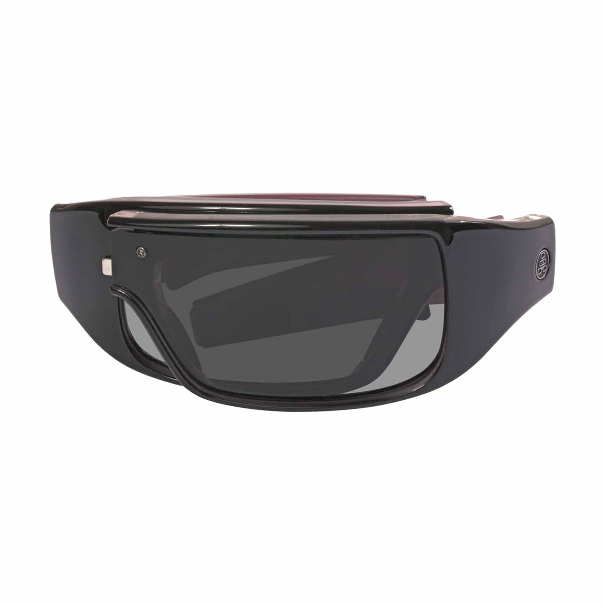 POPGEAR | Small Gloss Black/Pink Crystal | Polarized Gray | Popticals