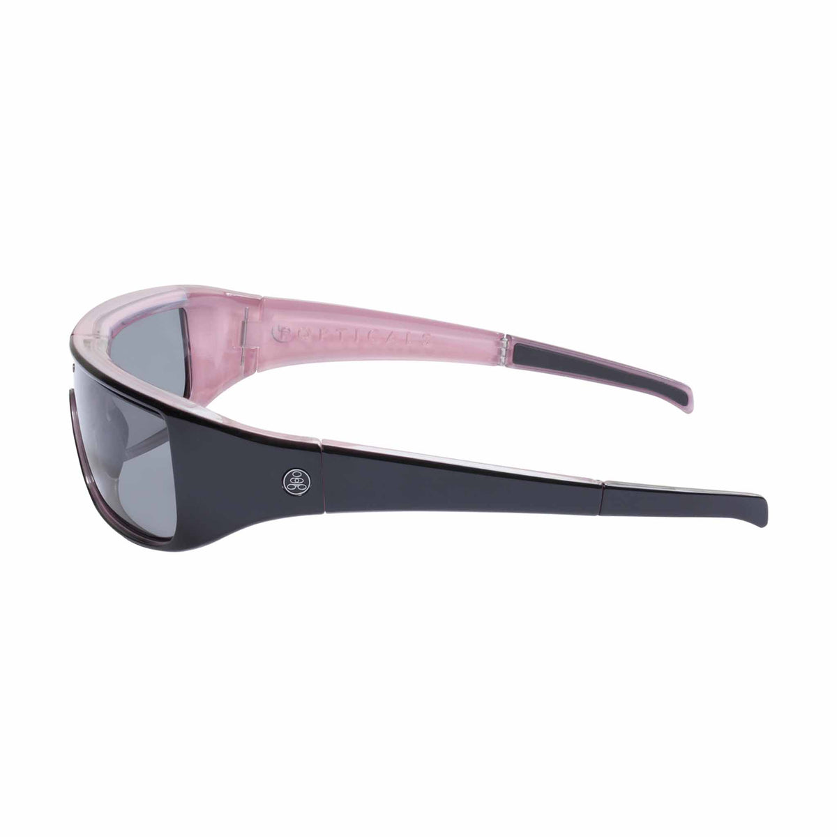 POPGEAR | Small Gloss Black/Pink Crystal | Polarized Gray | Popticals