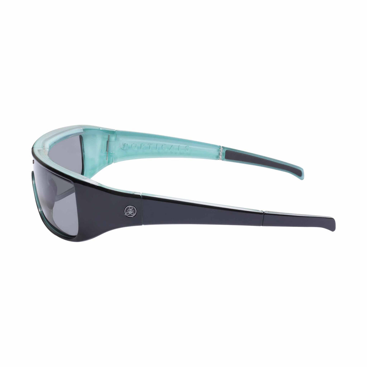 POPGEAR | Small Gloss Black/Blue Crystal | Polarized Gray | Popticals