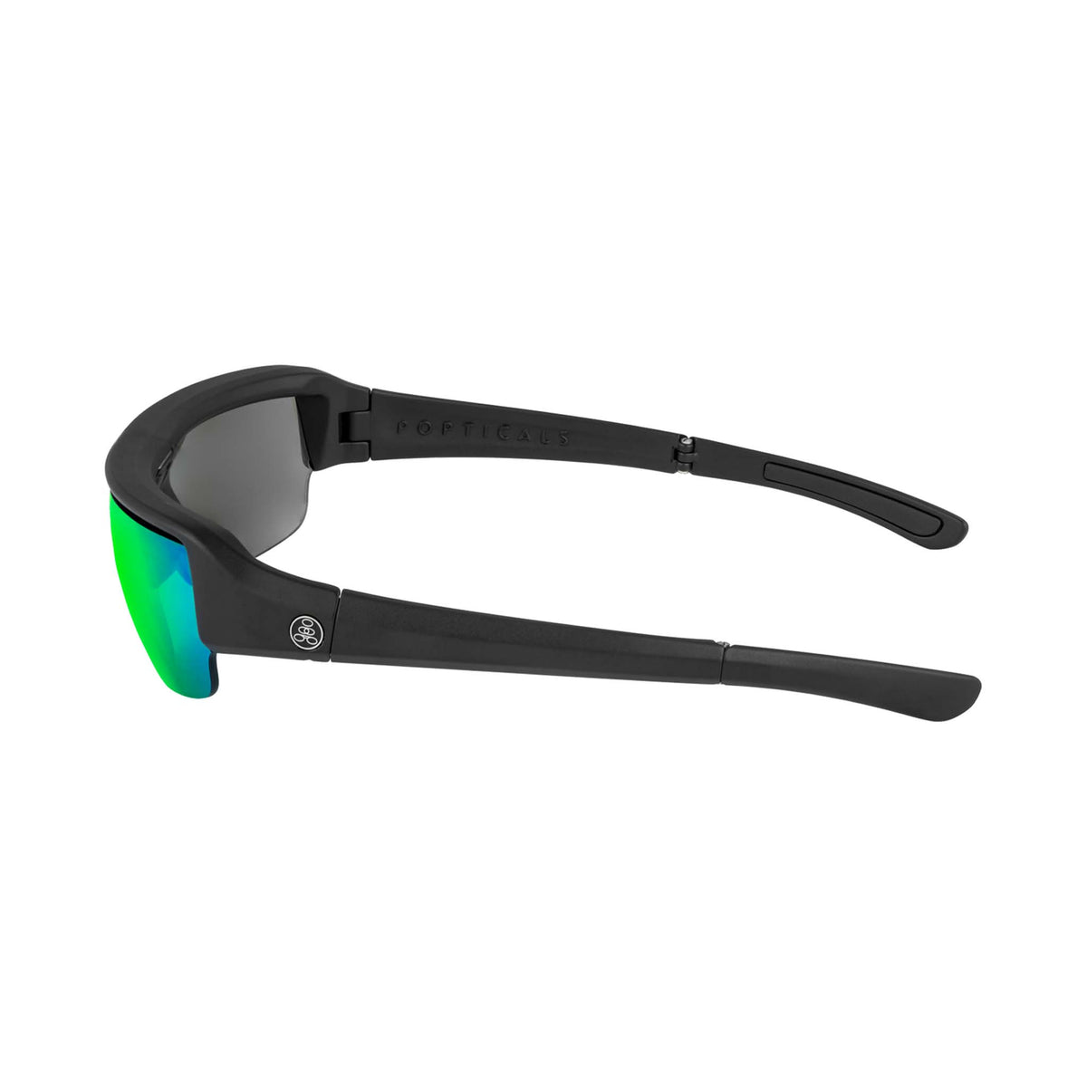 POPGUN | Matte Black | Polarized Gray/Green Mirror | Popticals