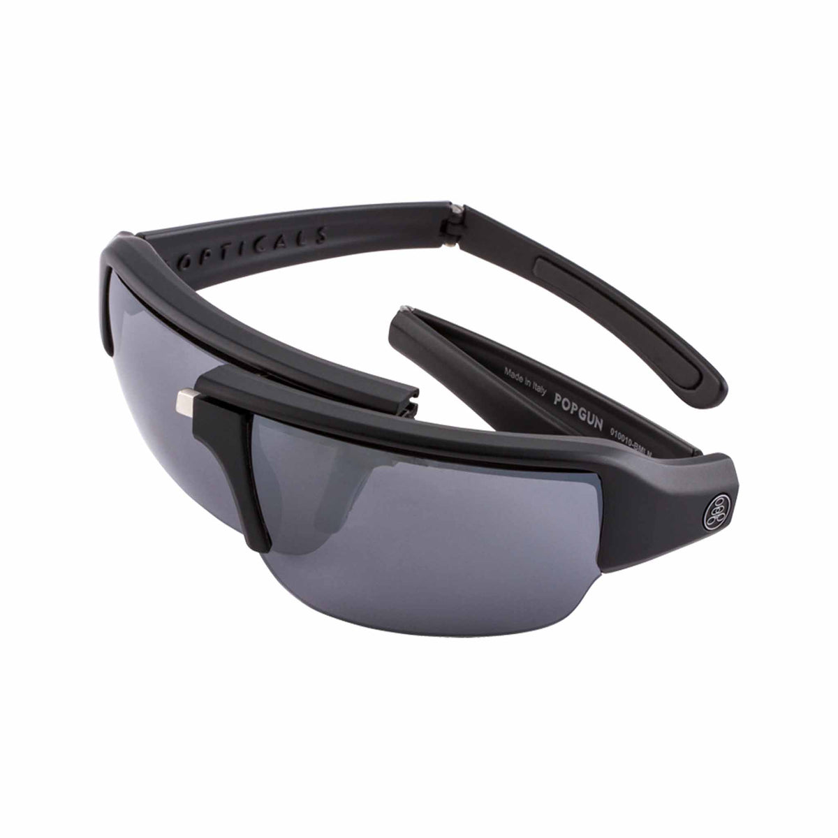 POPGUN | Matte Black | Polarized Gray/Silver Mirror | Popticals